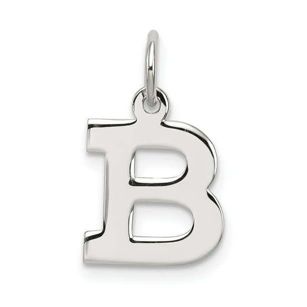 FB Jewels 925 Sterling Silver Yellow-Tone Mens Women Initial B Charm Pendant FB Jewels 925 Sterling Silver Yellow-Tone Mens Women Initial B Charm Pendant